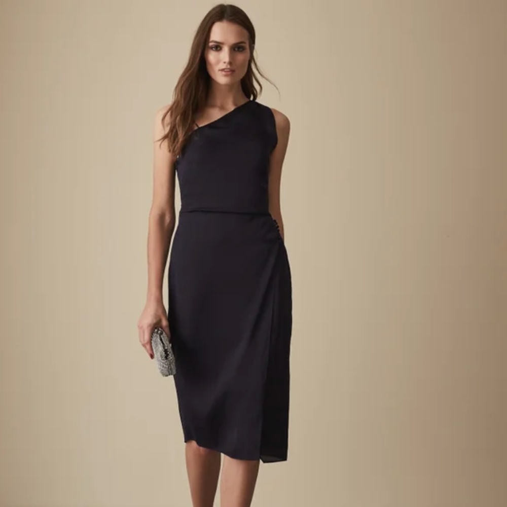 NAVY Reiss Postiano Cocktail Dress (Size US 6)